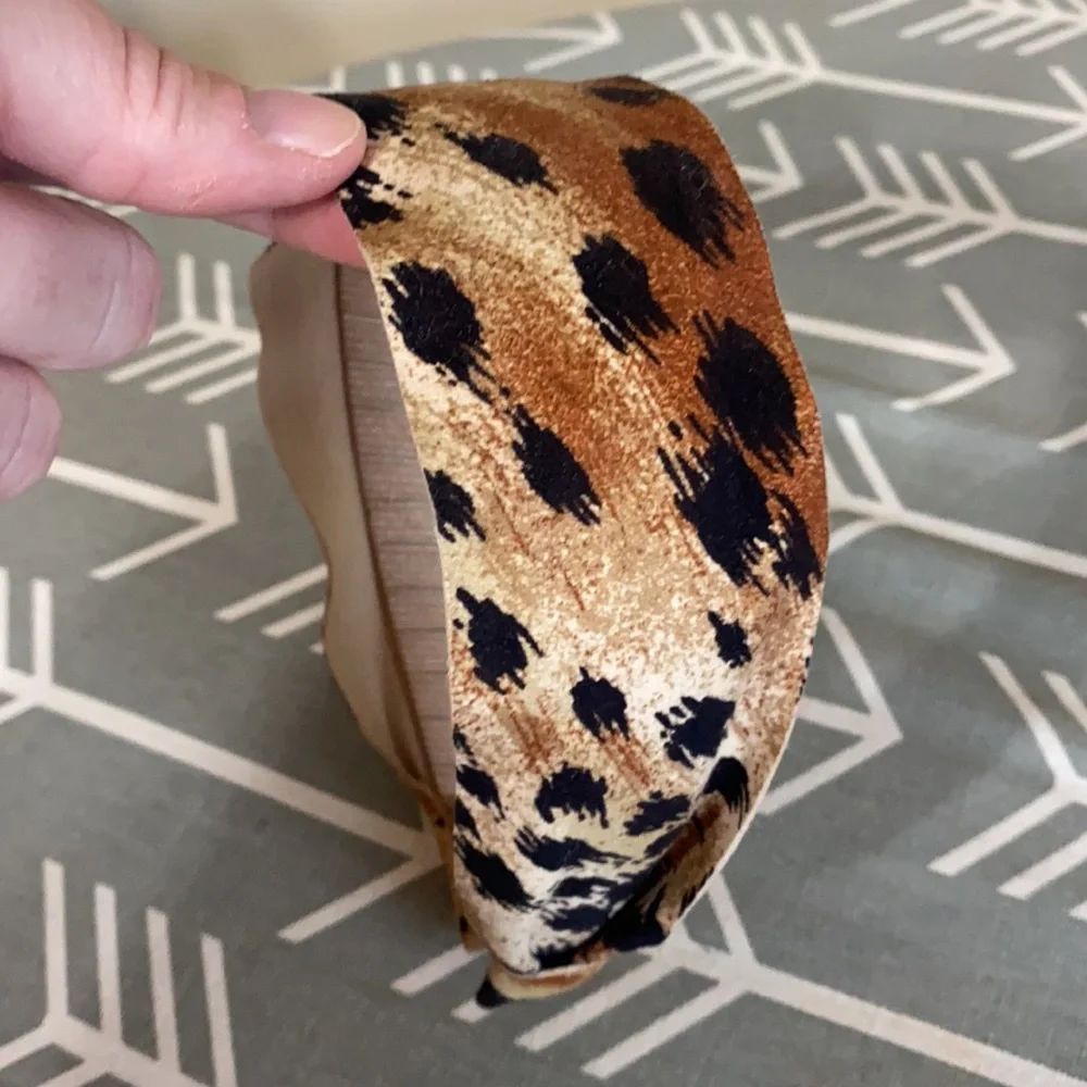 Head dress New York fabric Leopard Headband